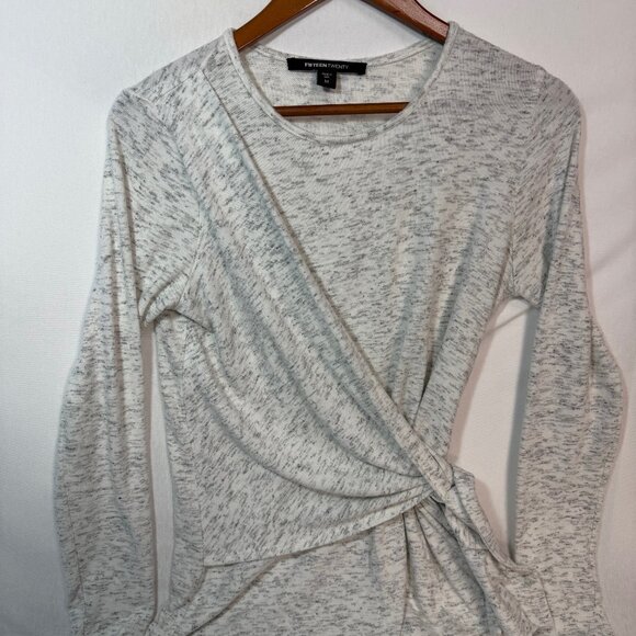 Fifteen Twenty Sweaters - Faux wrap Sweater Medium soft Made in USA